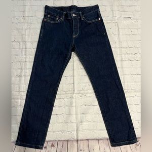 Buck Mason Maverick Slim 14oz Blue Double Dipped Denim Jeans 30x34